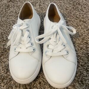 White Leather Sneakers Like New